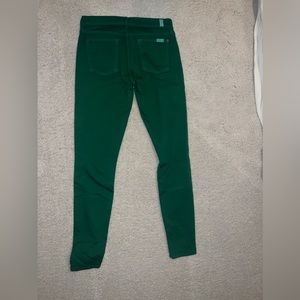 NEW without tags 7 for Mankind skinny green jeans size 30